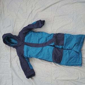 LLBean Infant/ Toddler Cold Buster Snowsuit Blue/Teal 4T